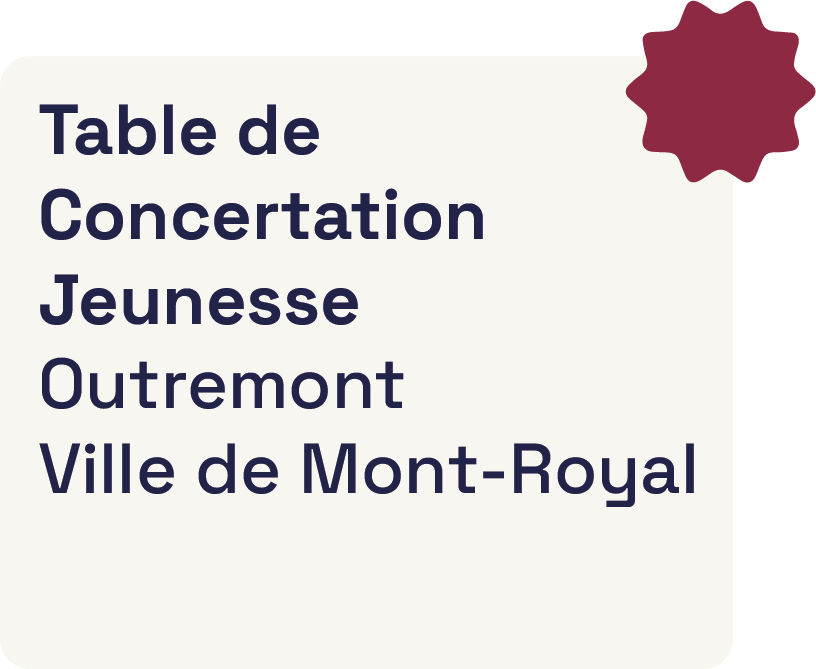 Logo Table de concertation jeunesse Outremont et Ville Mont-Royal